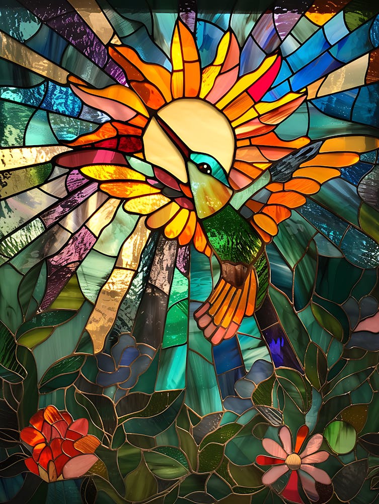 Colibri - Vitrail 19