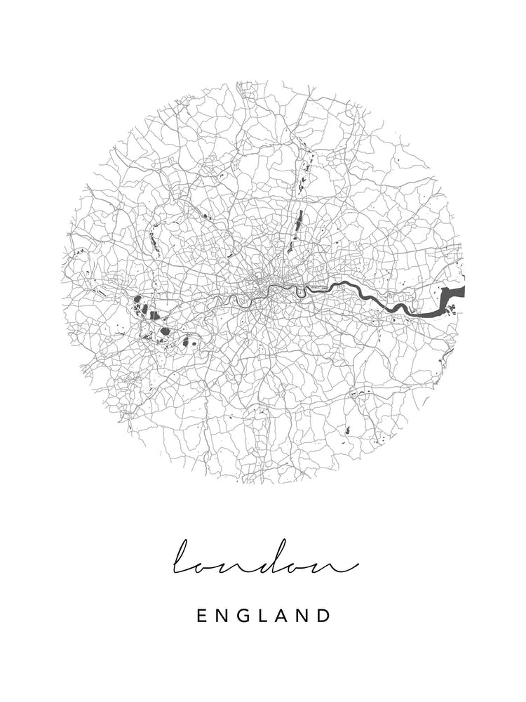 London England Circle Map