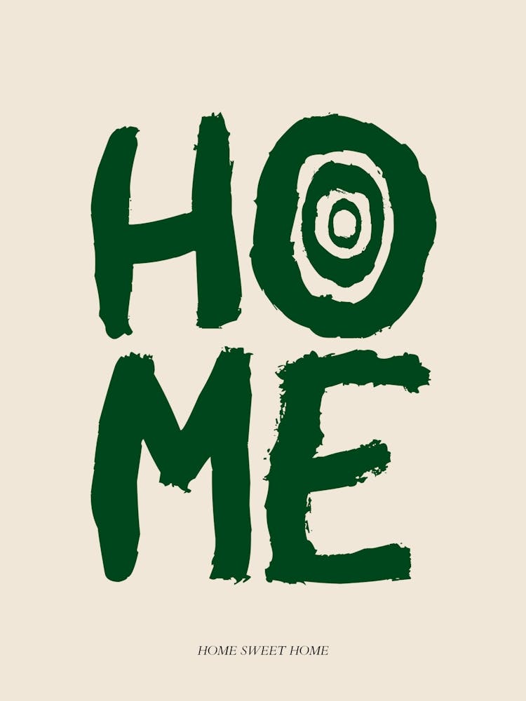 HOME Green Print