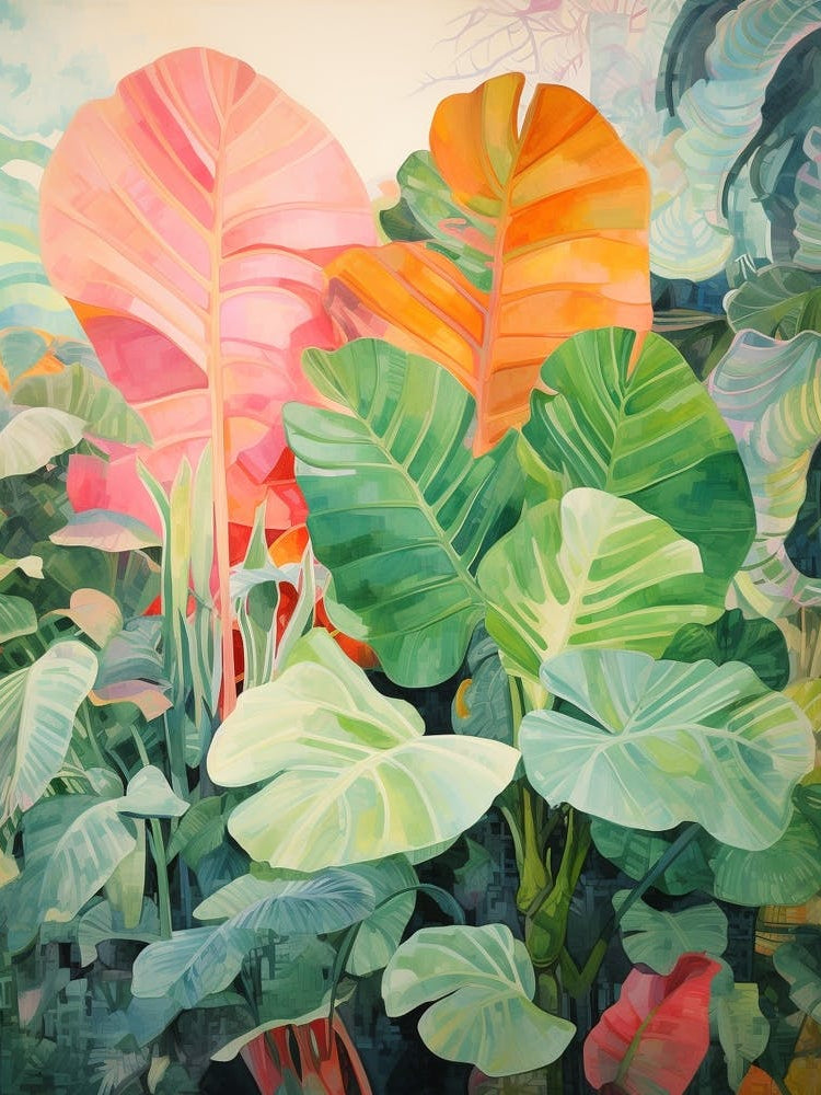 Tropical Plant Painting Fiddle Leaf Fig 2