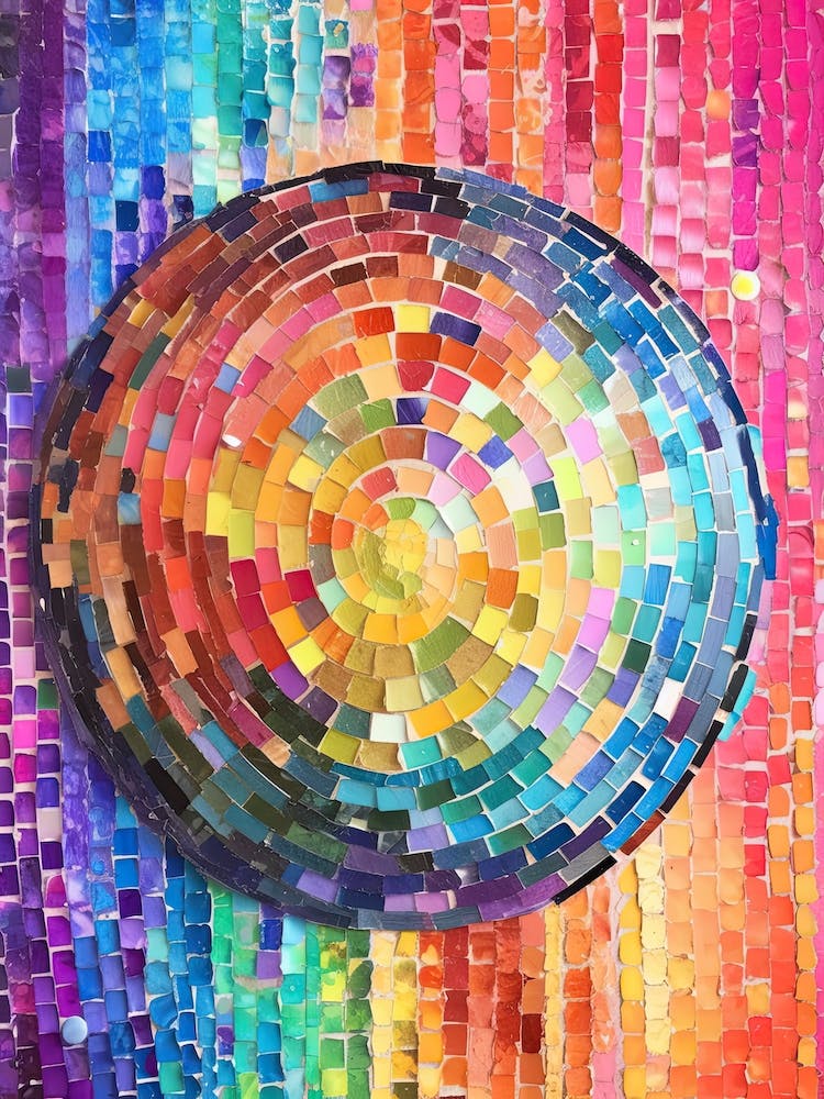 Disco Ball Colourful Painting 2