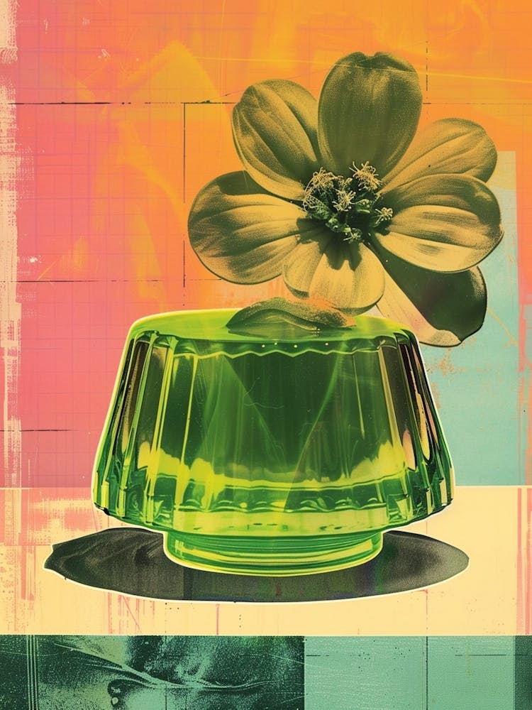 Green Jelly Retro Collage 5