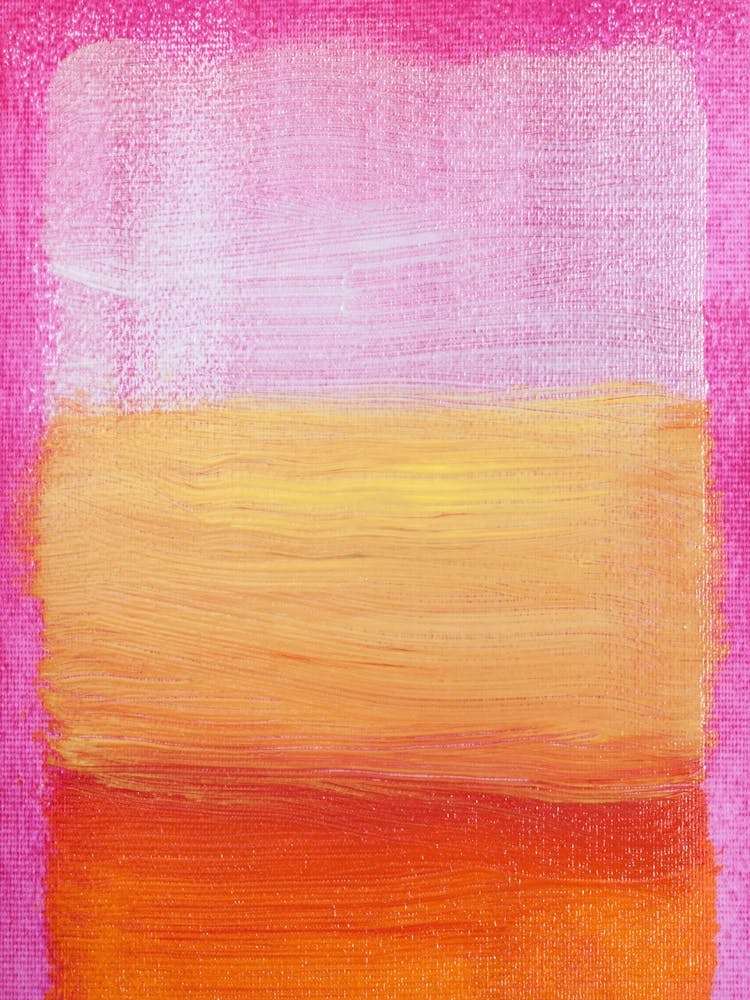 Pink And Orange Abstract Painting