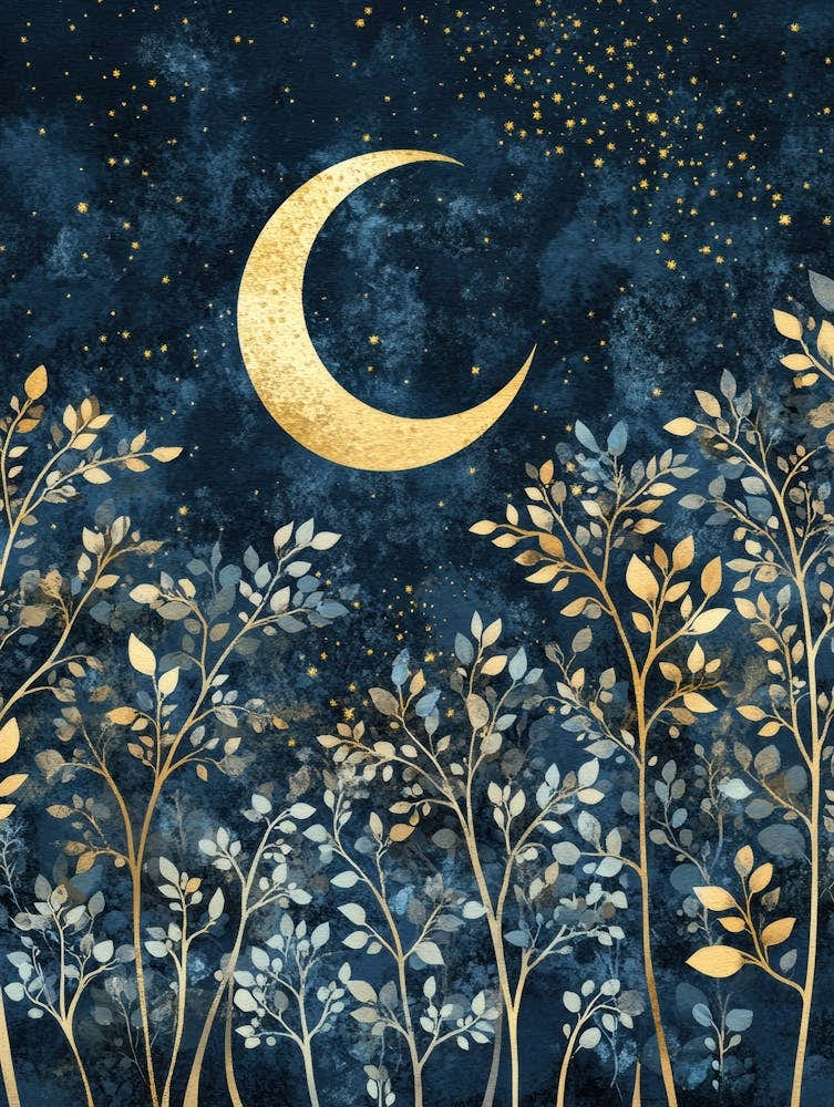 Moon And Trees 1