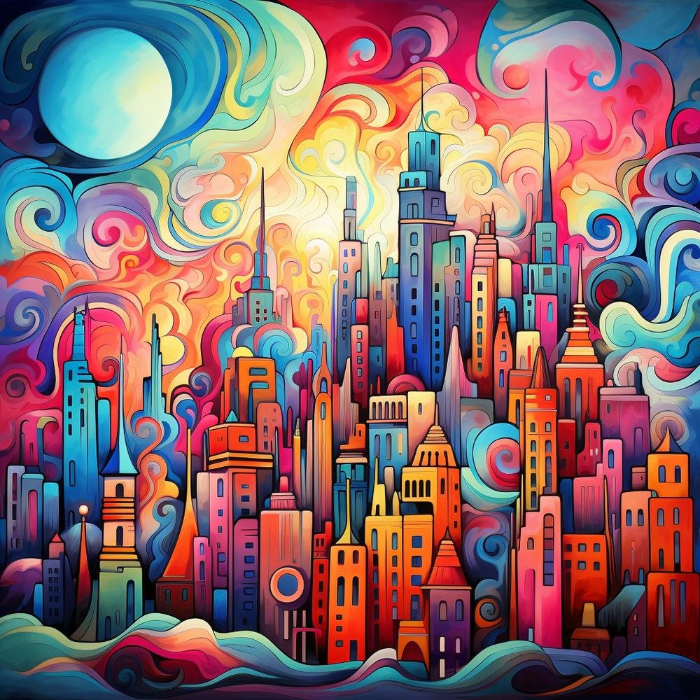 Colorful Cityscape