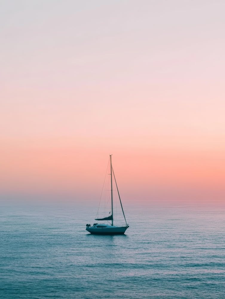 Sailboat At Sunset 41