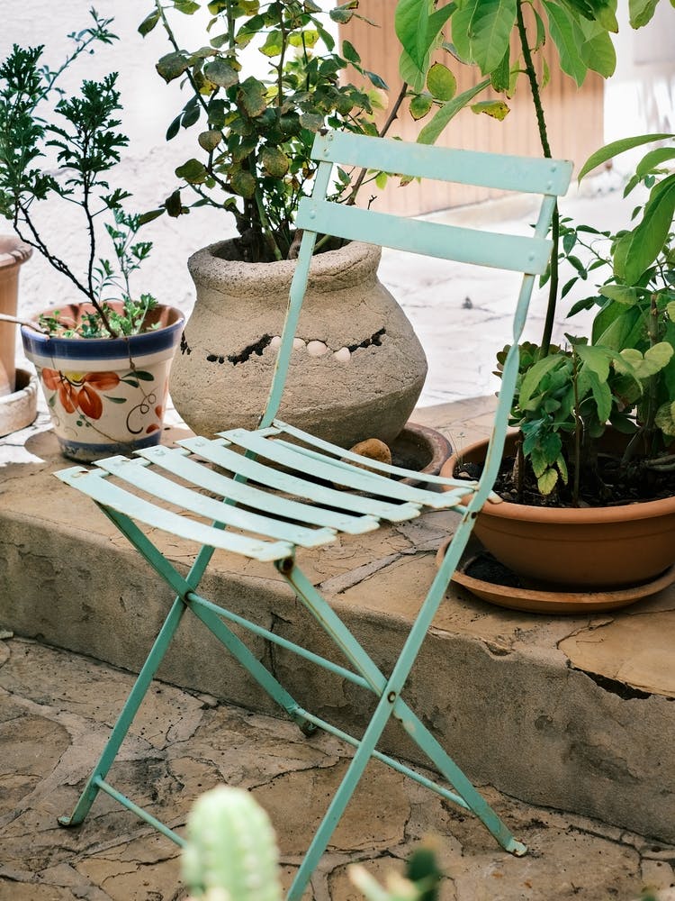 Green Garden Chair // Ibiza Travel Photography