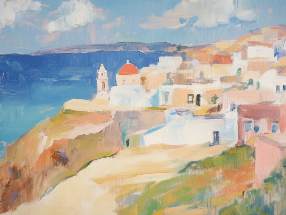 Santorini Greece Coastal Village