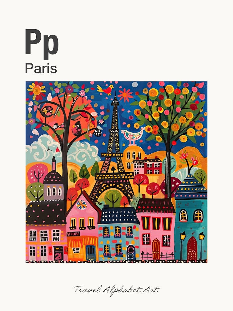 Kids Travel Alphabet  Paris 1