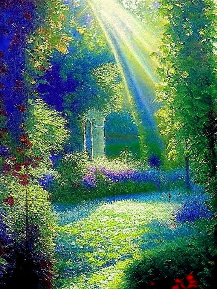 Mirabell Palace Gardens, Austria Classic Painting