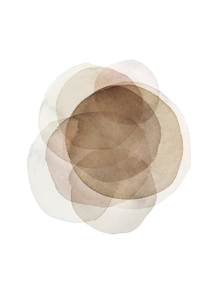 Beige Circles Art