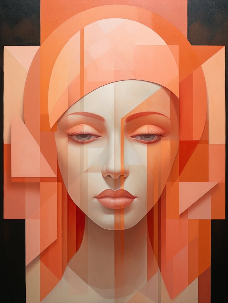 Abstract Geometric Lady Portrait 26