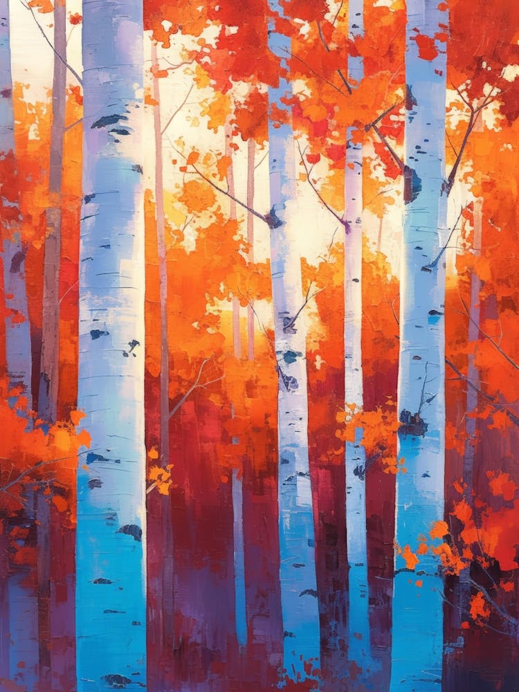 Aspen Forest Canvas Print