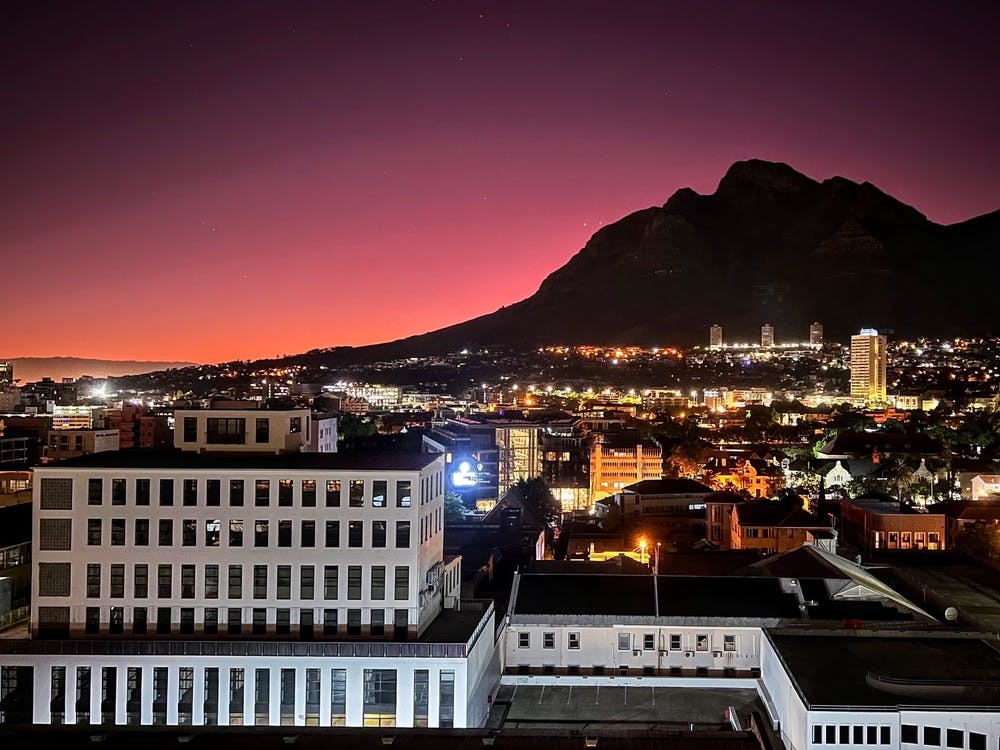 Cape Town At Night (Africa Series)