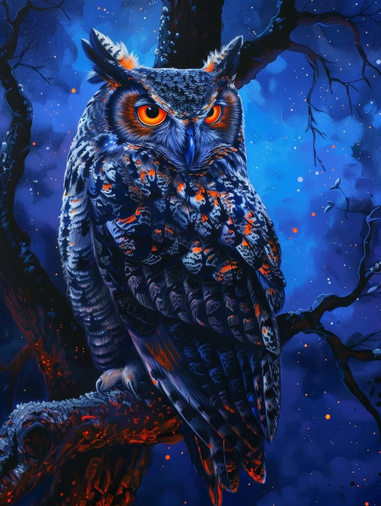 Eule in der Nacht 1