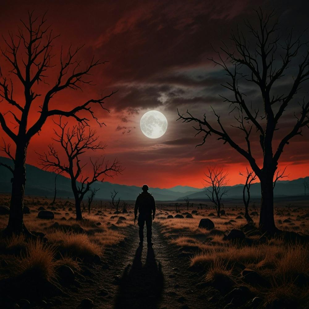 Full Moon In The Desert