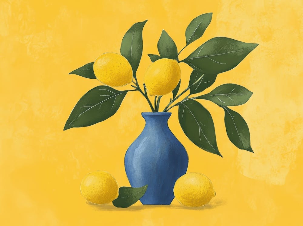 Lemons In A Vase 4
