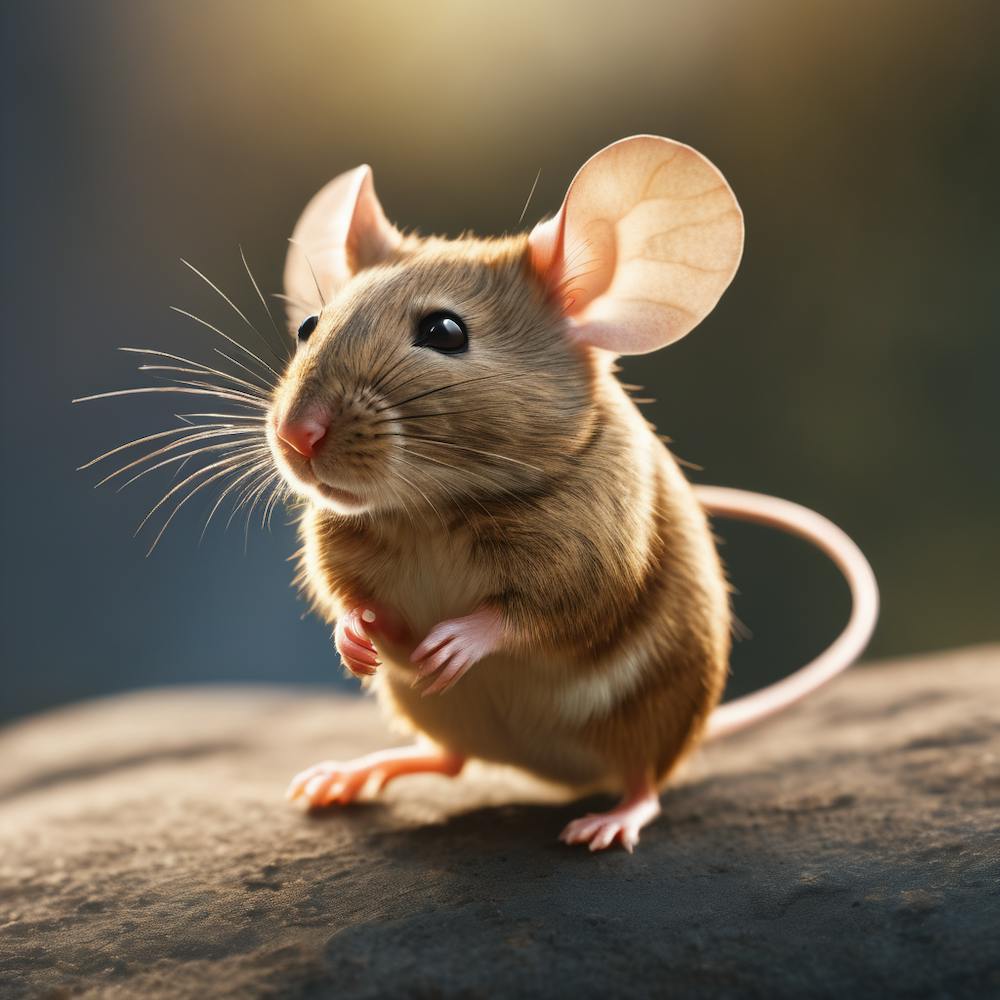 Mouse On A Rock