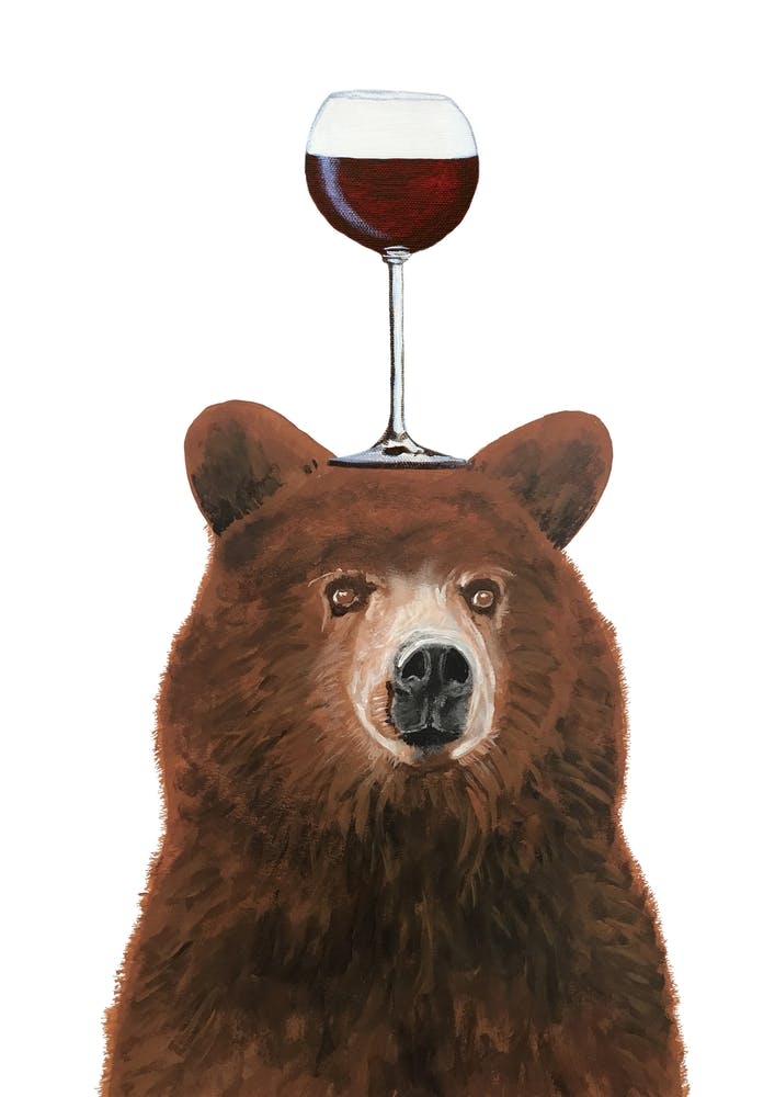 Bear With Wineglass