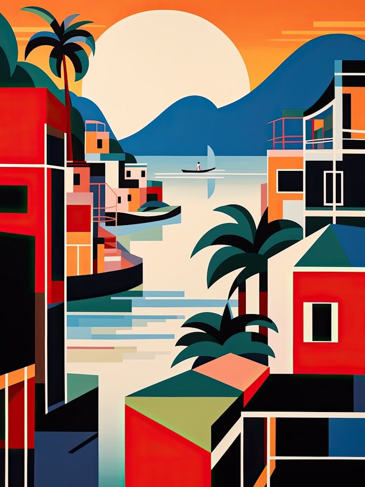 Phuket, Thailand, Bold Outlines 1