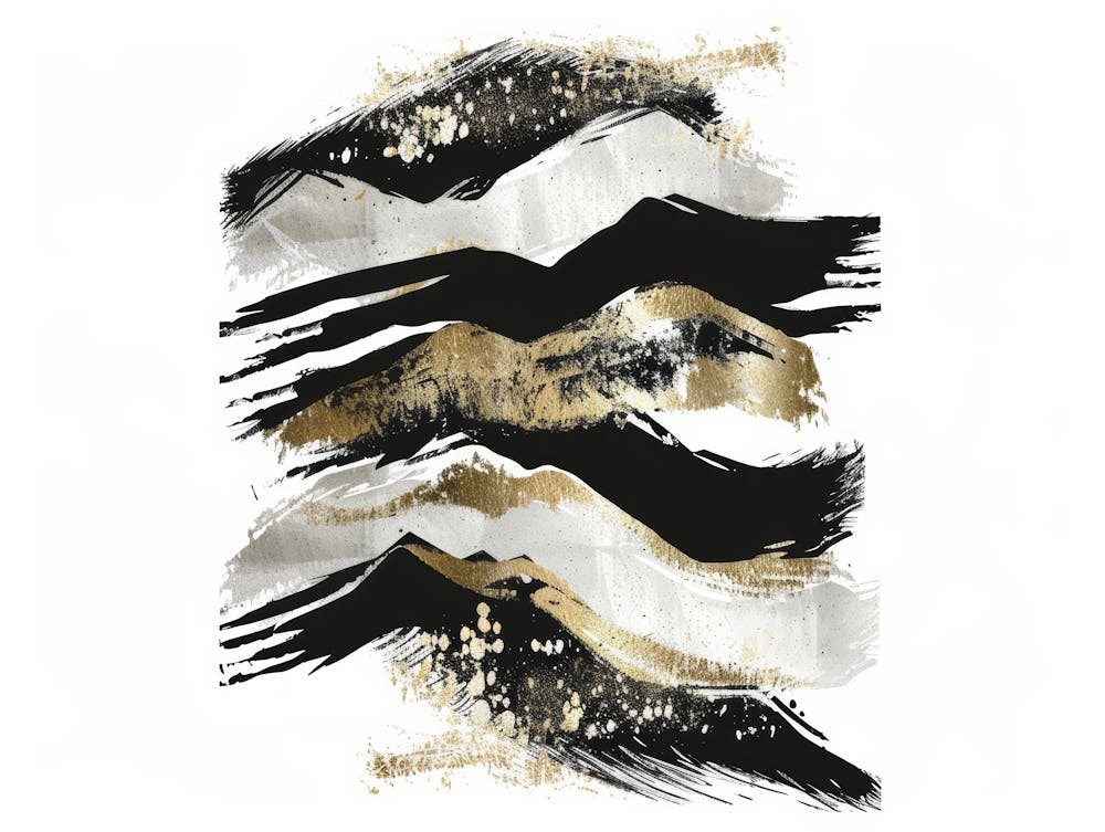 Black And Gold Mountains