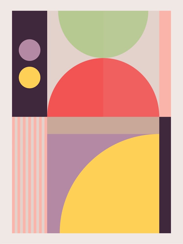 Farbige Geometrische Abstraktion 8