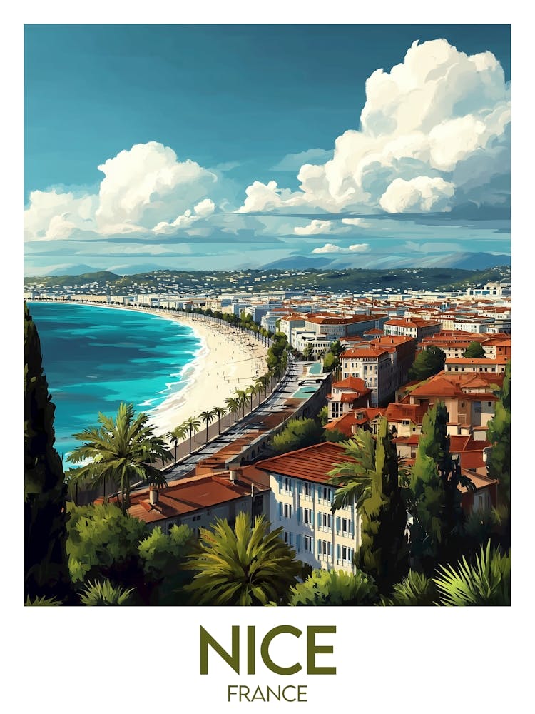 Affiche de voyage Nice