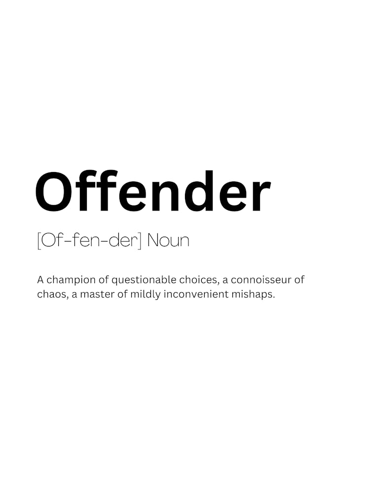 Offender Definition Meaning