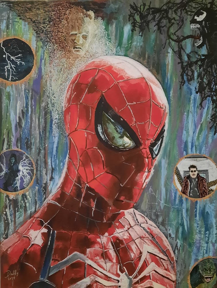 Insomnia Spiderman with bad guy portals