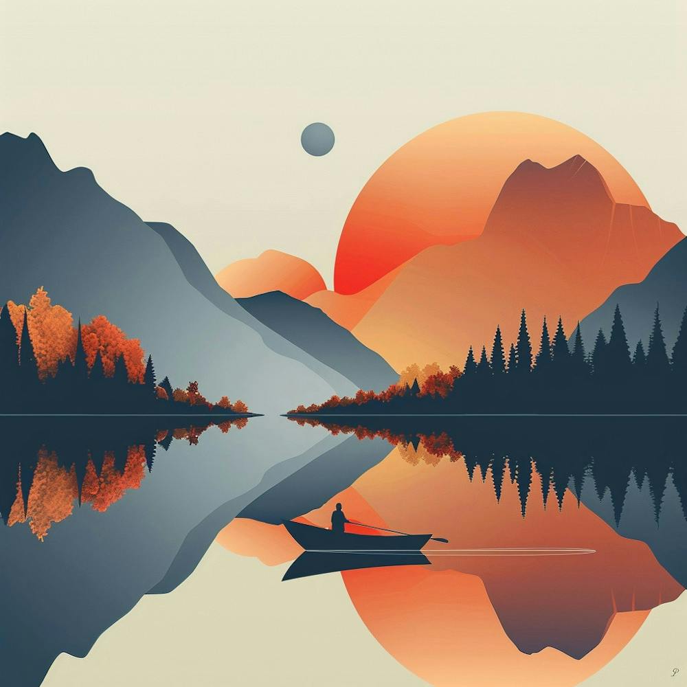 Der See in den Bergen - Angeln