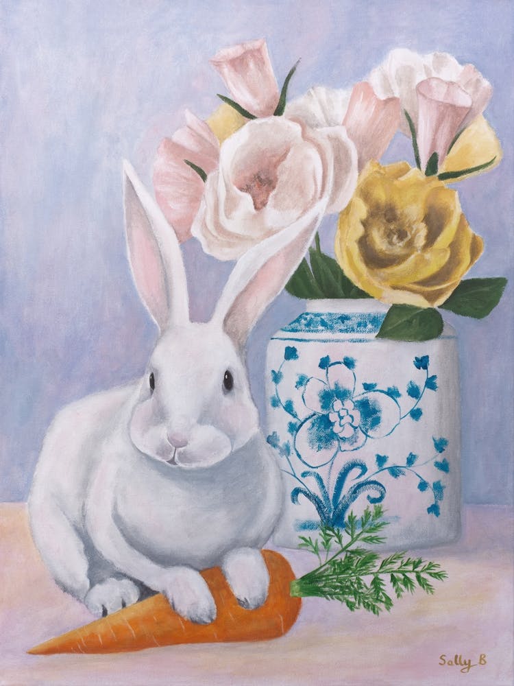 Chinoiserie Rabbit And Carrot