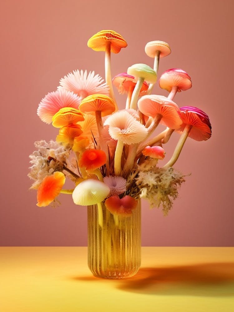 Mushroom Bouquet Still Life 1