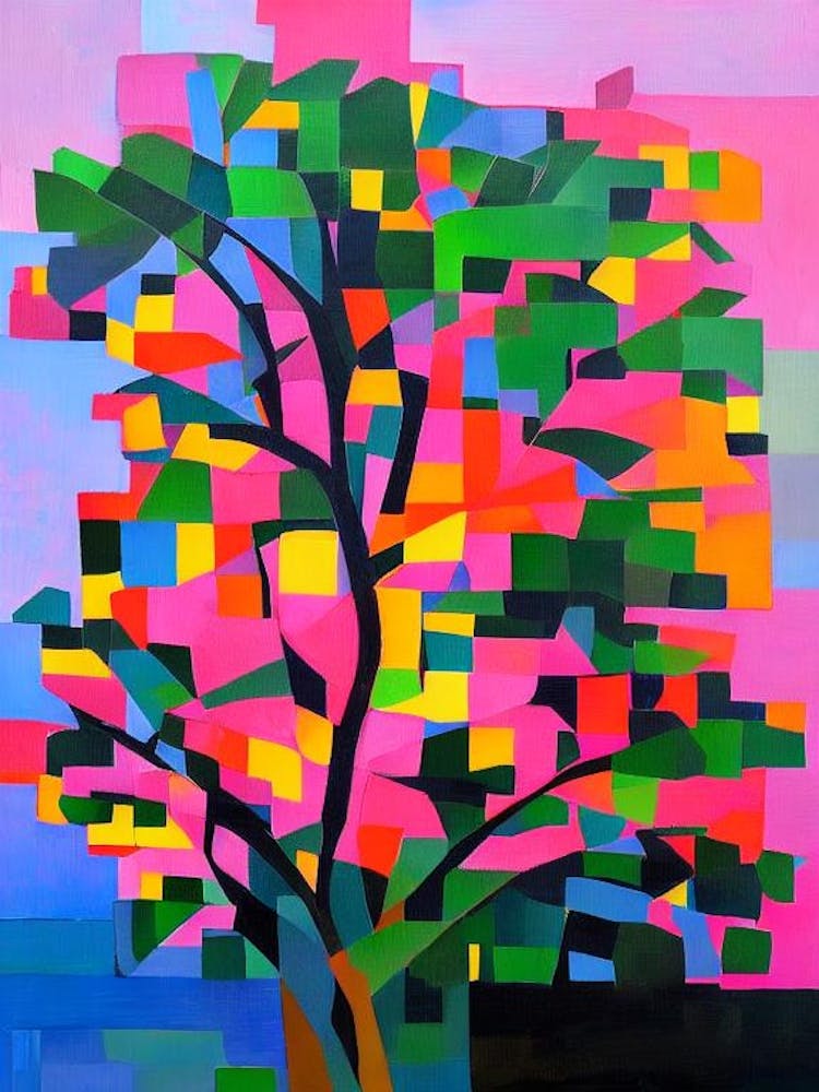 Southern Magnolia Tree Cubist 1