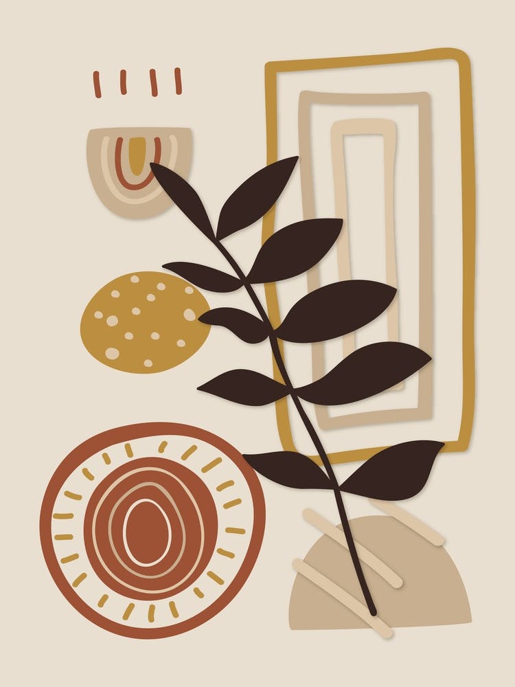 Abstract Plant Boho Botanical 9