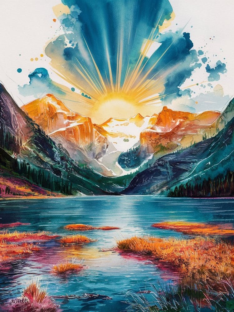 Sunrise In The Mountains 4