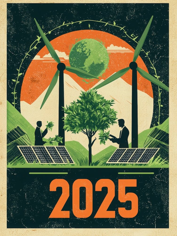 Aihrgdesign A Vintage Style Environmental Poster Imagining A 6