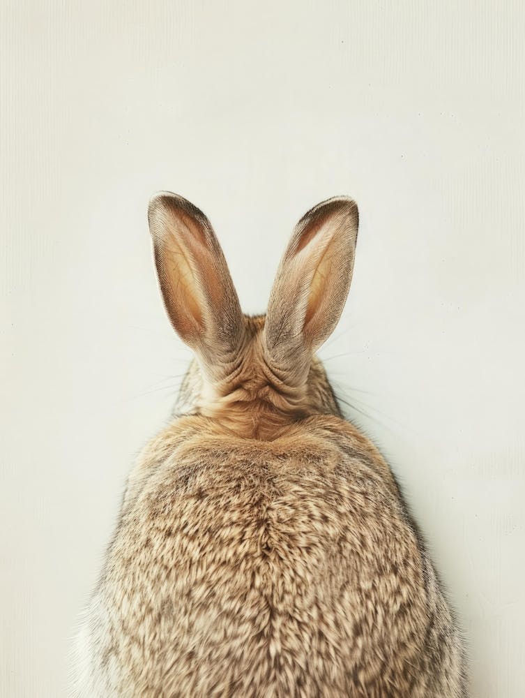 Rückansicht Hase