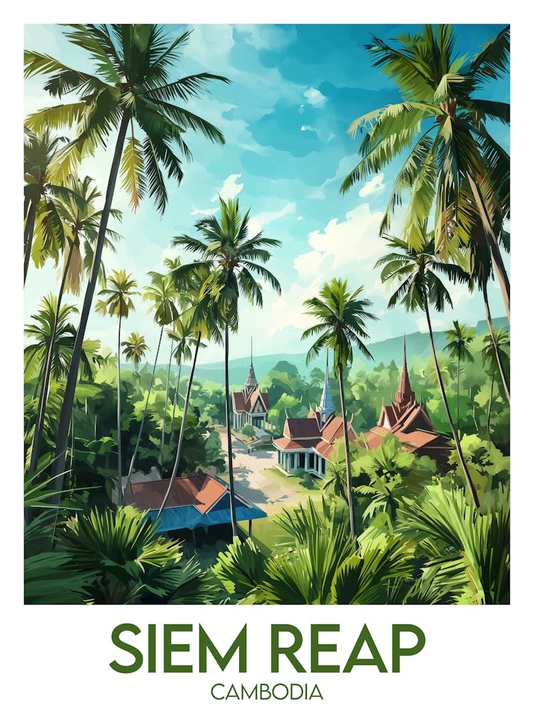 Affiche de voyage Siem Reap