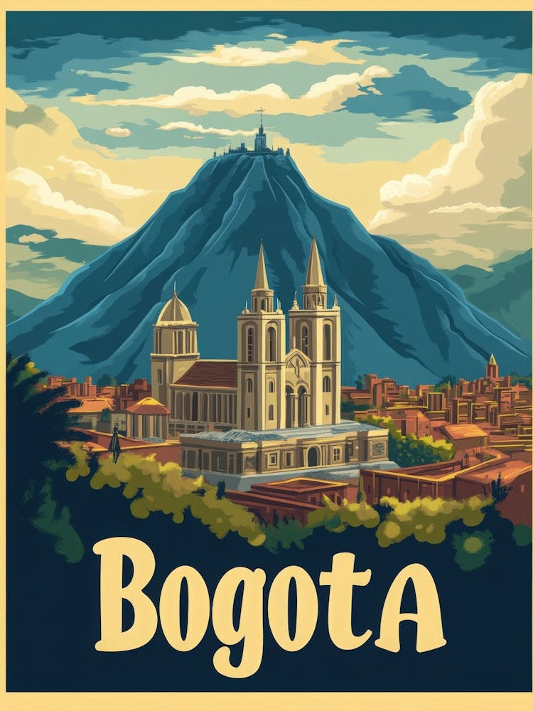 Aihrgdesign A Vintage Travel Poster Of Bogota 1