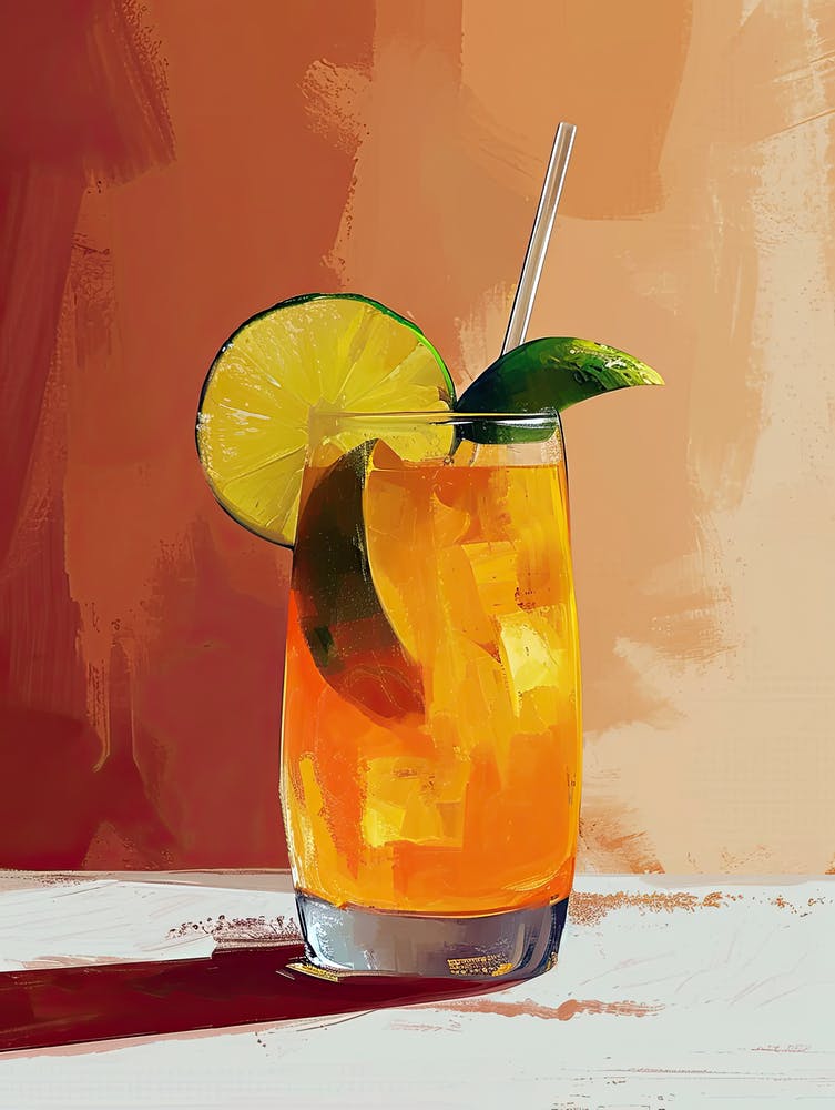Orange Cocktail, Mid century 2