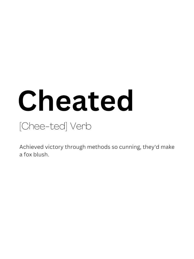 Cheated Definition Meaning