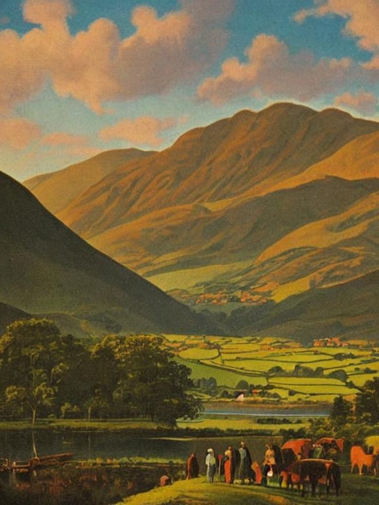 Killarney National Park Ireland Vintage Poster