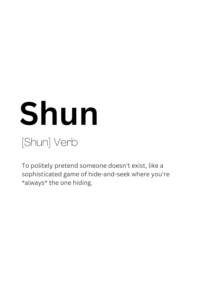 Shun Definition Meaning