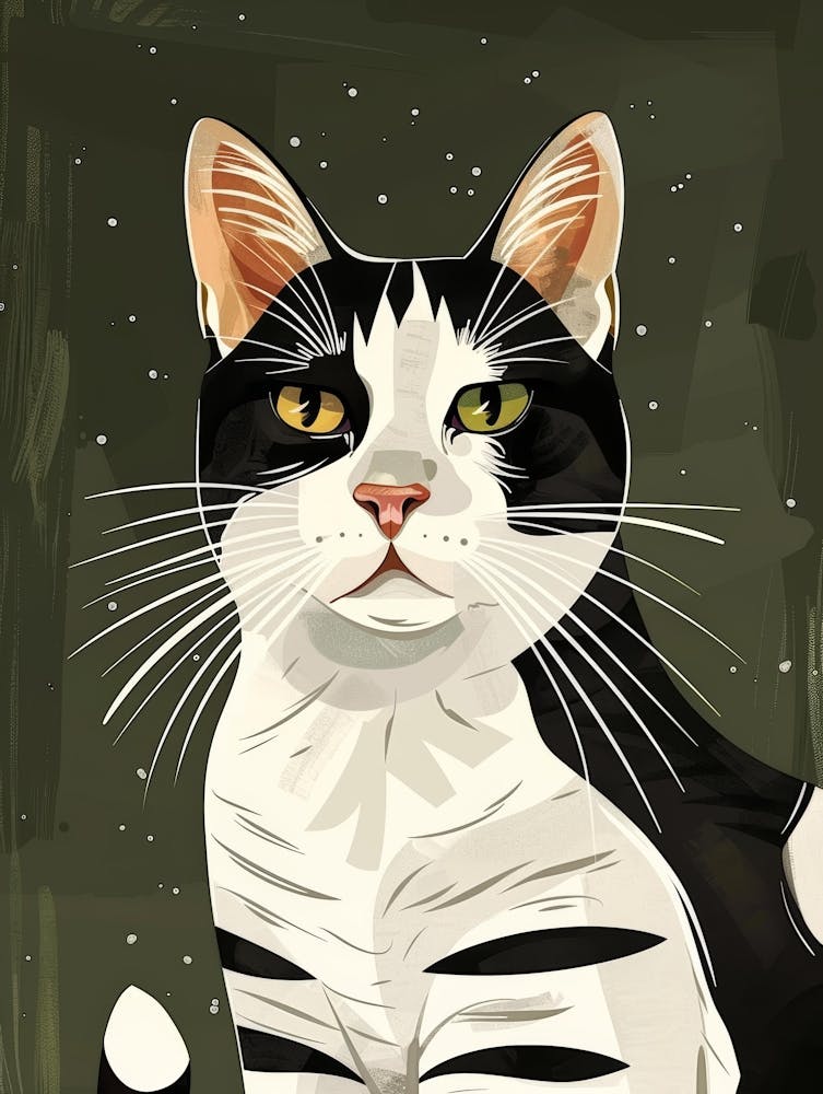 Black And White Cat 35