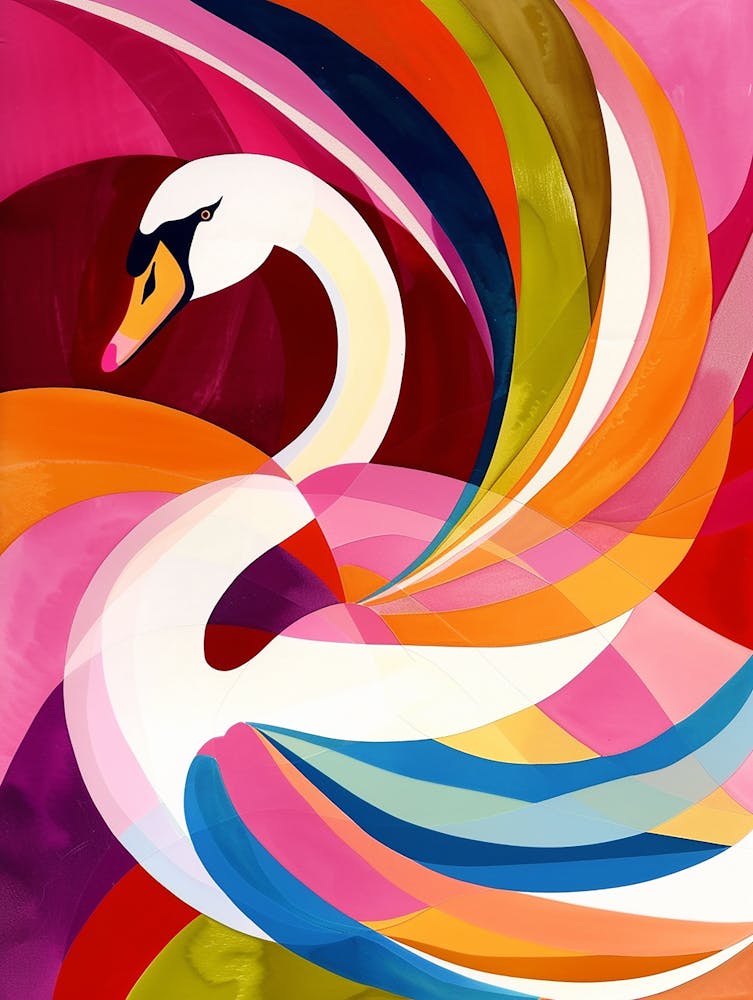 Colourful Swan