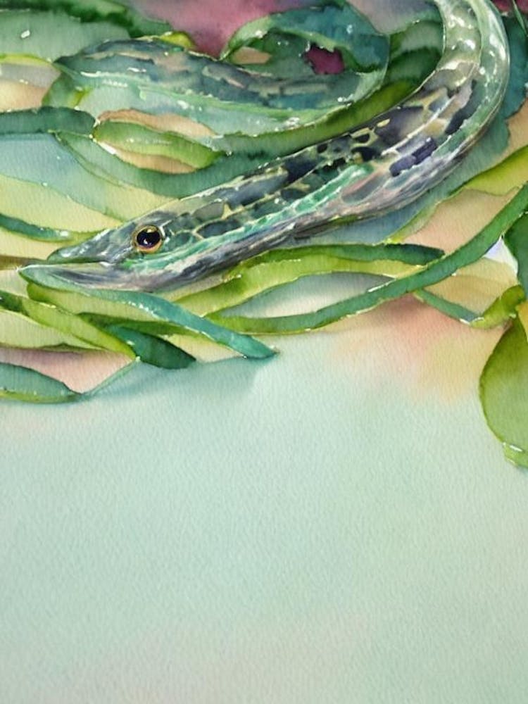 Ribbon Eel Storybook Watercolour