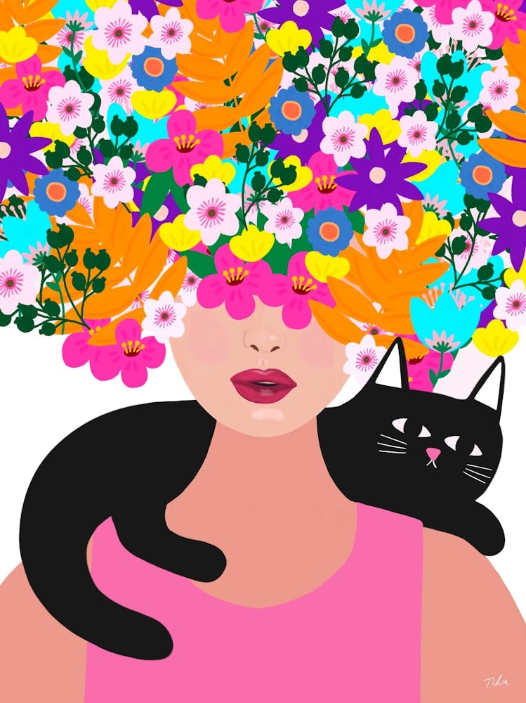 Flower Hair Girl