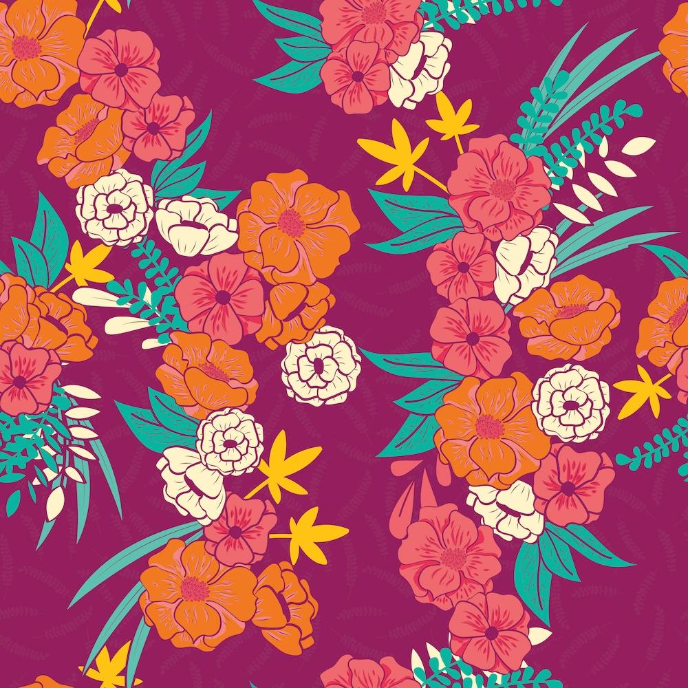 Flowers And Floral Pattern Square