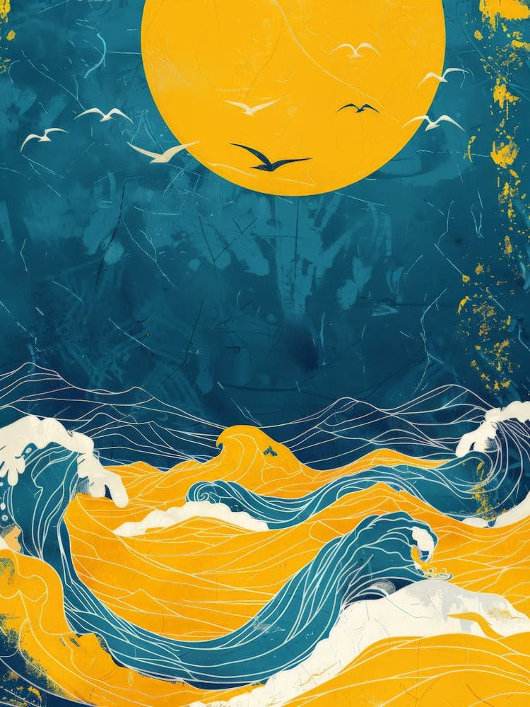 Moon Over The Ocean 3