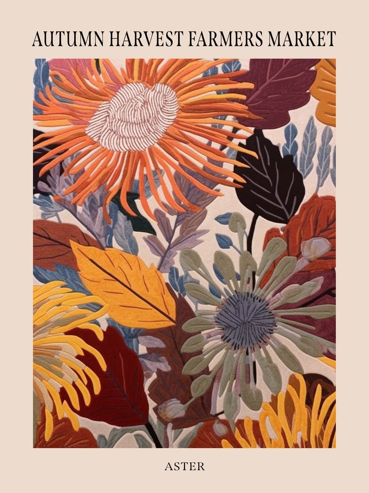 Fall Botanicals Aster 3 Poster
